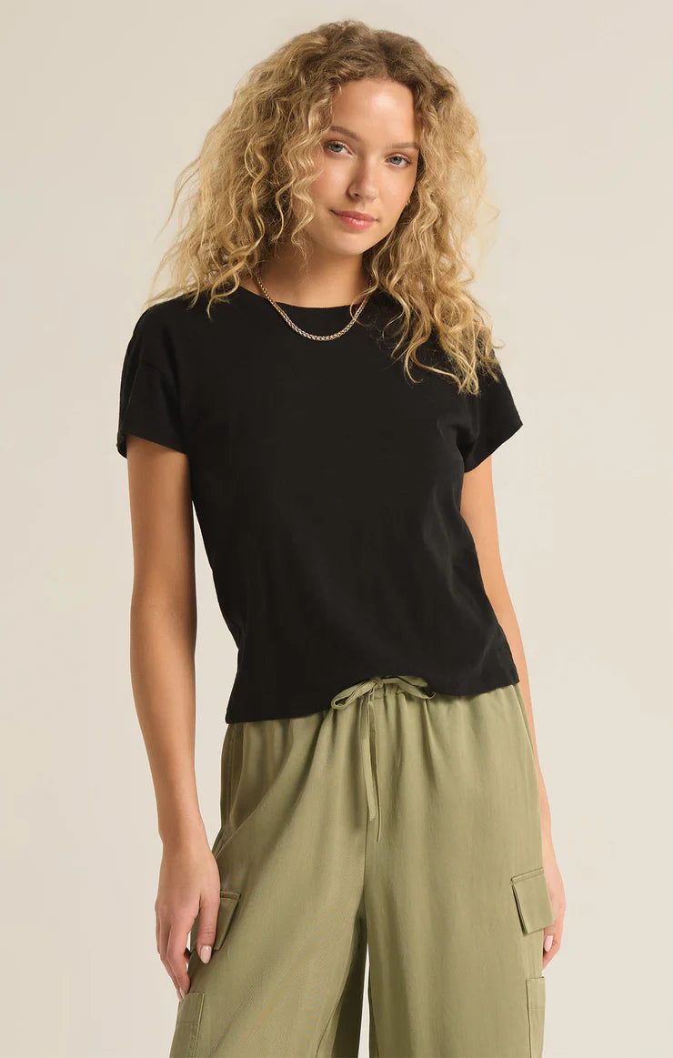 MODERN SLUB TEE-BLACK