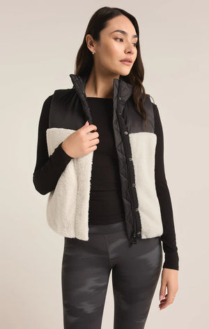 ROCKY SHERPA PUFFER VEST-SESAME