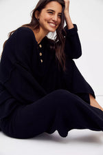 HAILEE SWEATER SET-BLACK