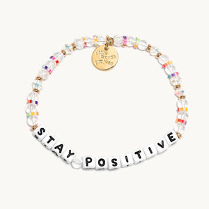 STAY POSITIVE BEADED BRACELET