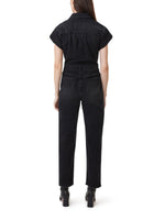 ROLLED SLEEVE JUMPSUIT-BLACK