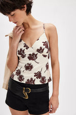 SUSIE PRINTED TOP - BITTERSWEET COMB