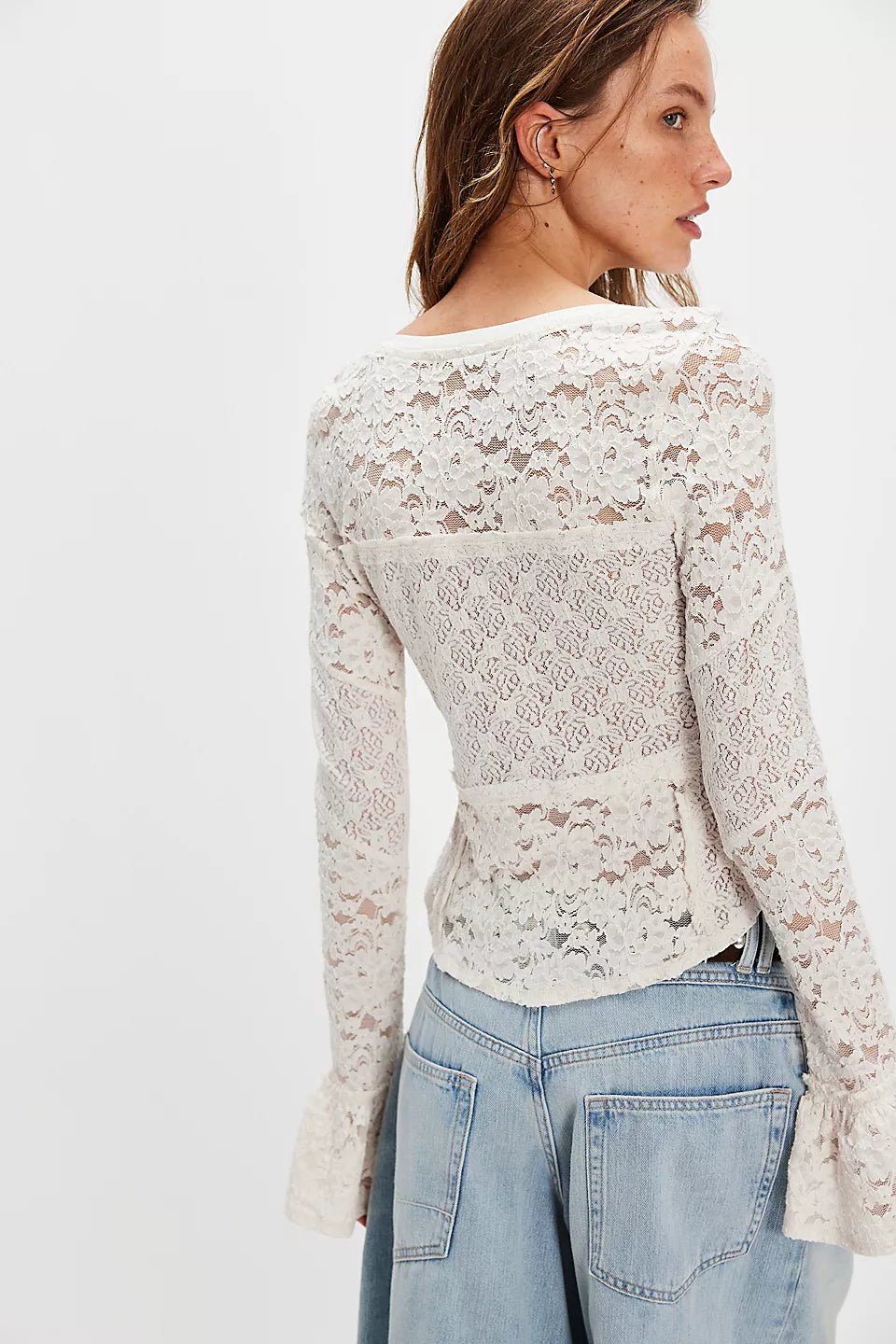 LACE LAYERING LONG SLEEVE-SUGAR SWIZZLE