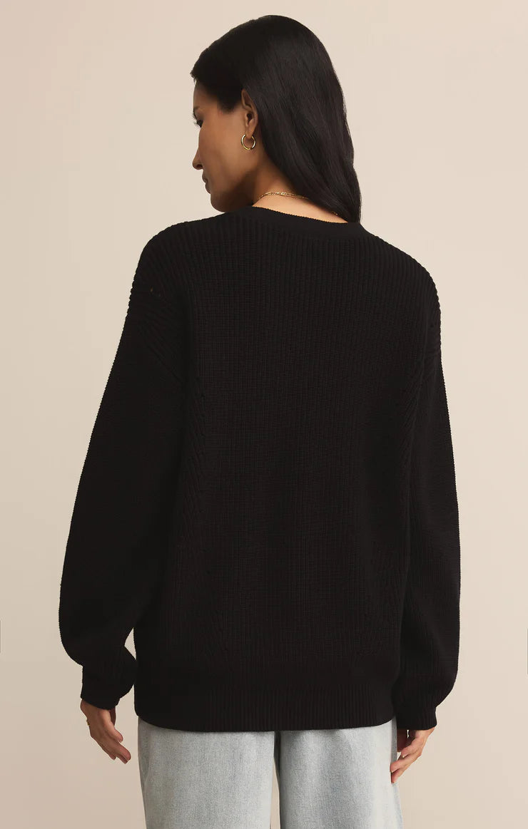 VOYAGER CARDIGAN - BLACK