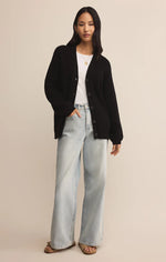 VOYAGER CARDIGAN - BLACK