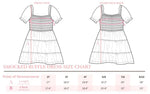 HONOR ROLL SMOCKED RUFFLE DRESS