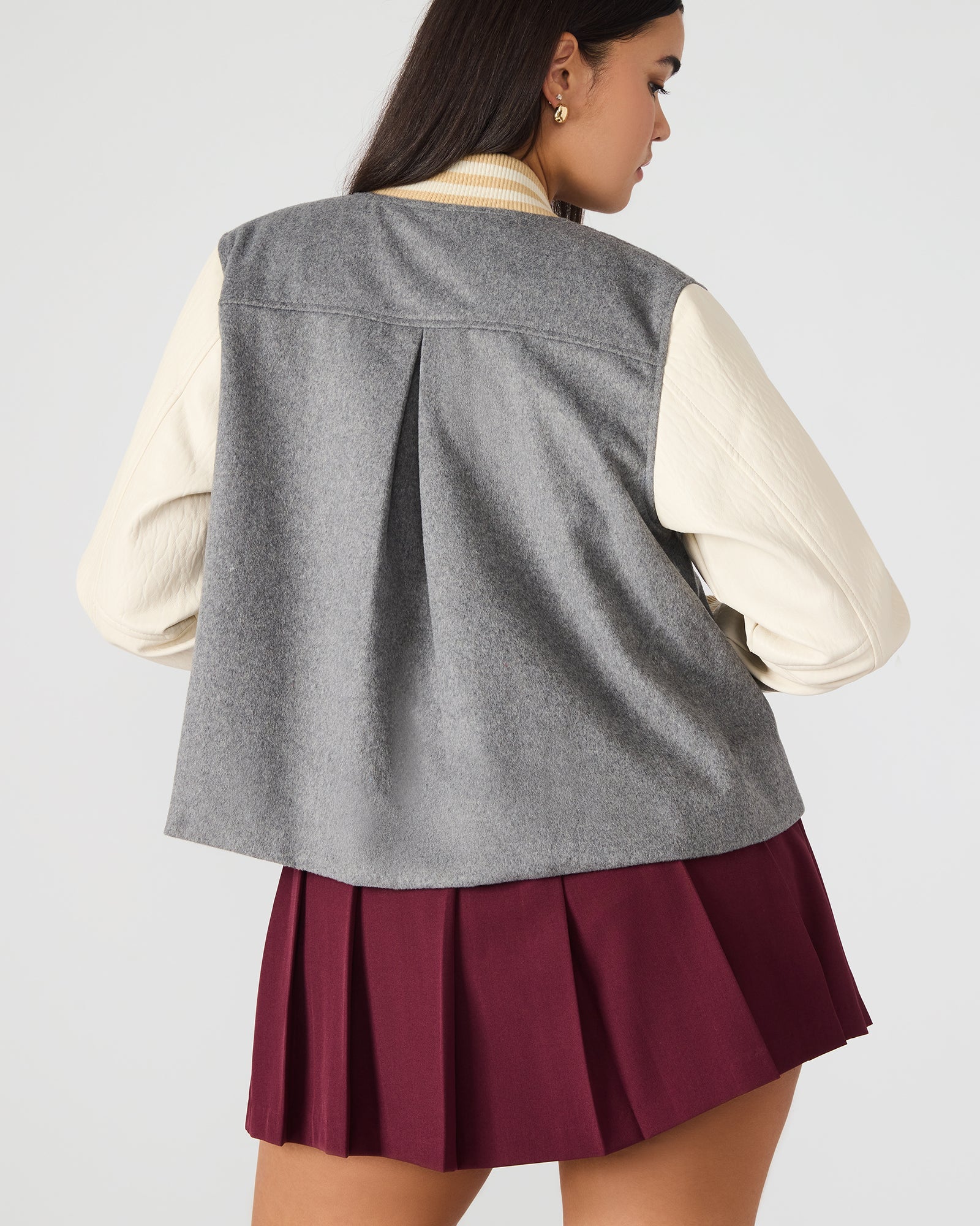 ROONEY JACKET-HEATHER GREY