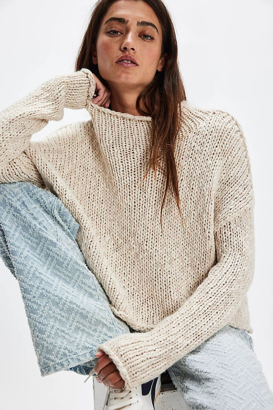 OPAL ROLLNECK SWEATER-TEA