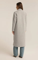 CONWAY PLUSH COAT-HEATHER GREY