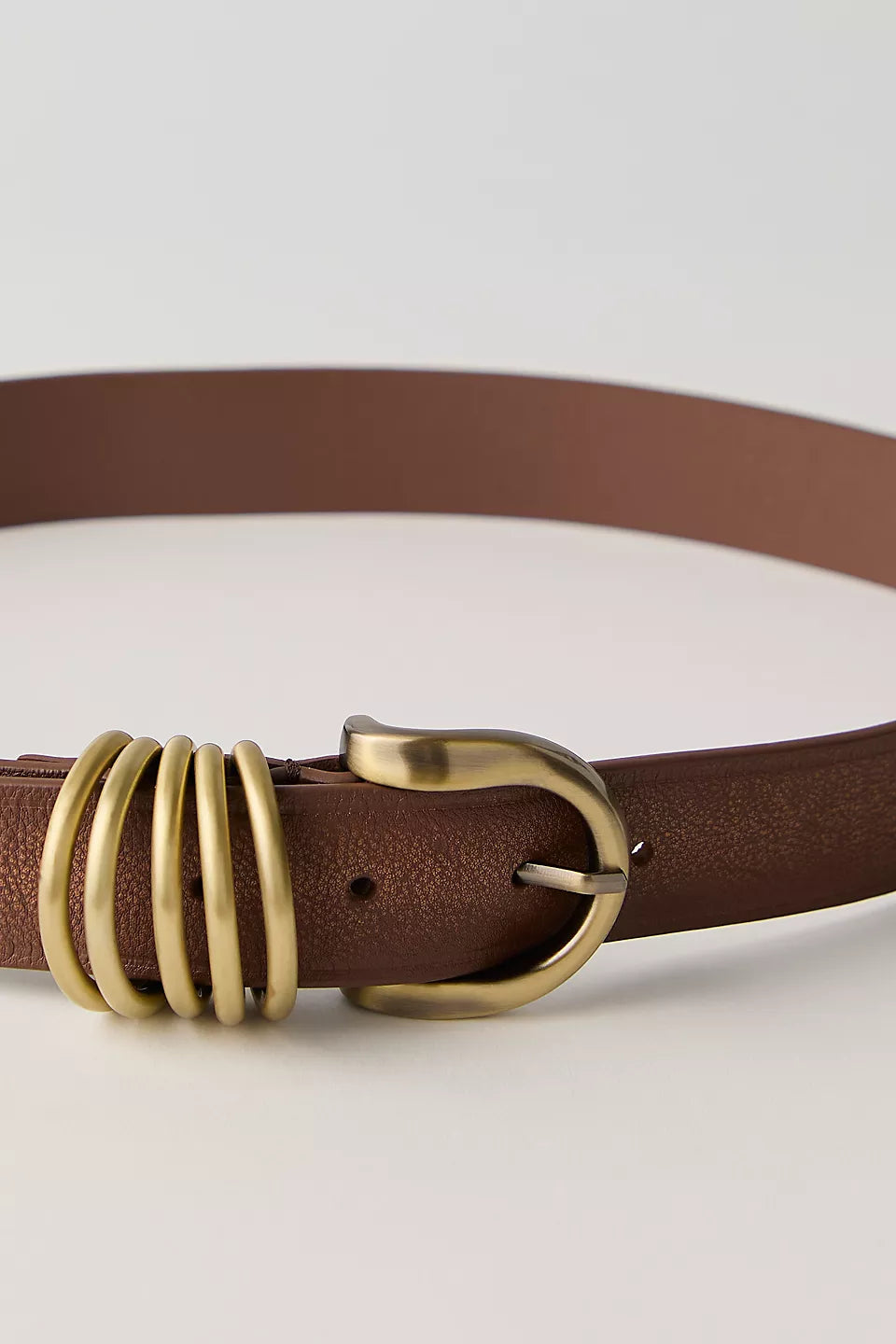 RORI LEATHER BELT-COGNAC