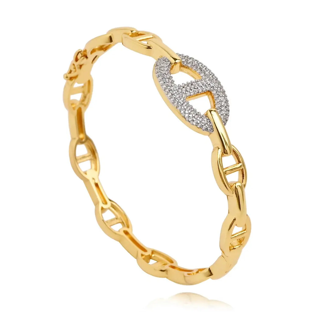 TWO TONE PAVE BRACELET