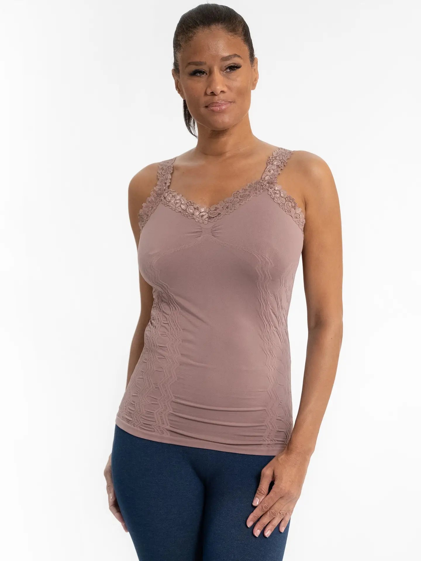 SEAMLESS LACE TANK