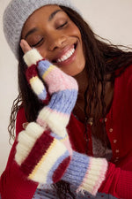 SUPER STRIPE GLOVE - IVORY COMBO