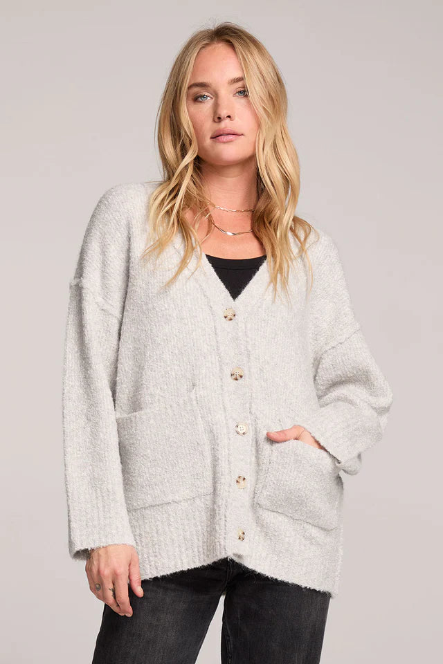 ENNZA CARDIGAN - OATMEAL