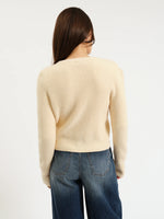 MUSE EMBELLISHED CARDIGAN - IVORY