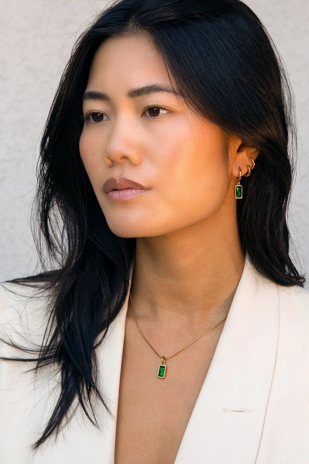 VANESSA NECKLACE-EMERALD