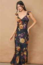 SLIP DRESS-MIDNIGHT FLORAL