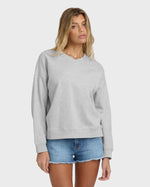 CAMBRIDGE VNECK SWEATSHIRT-GREY