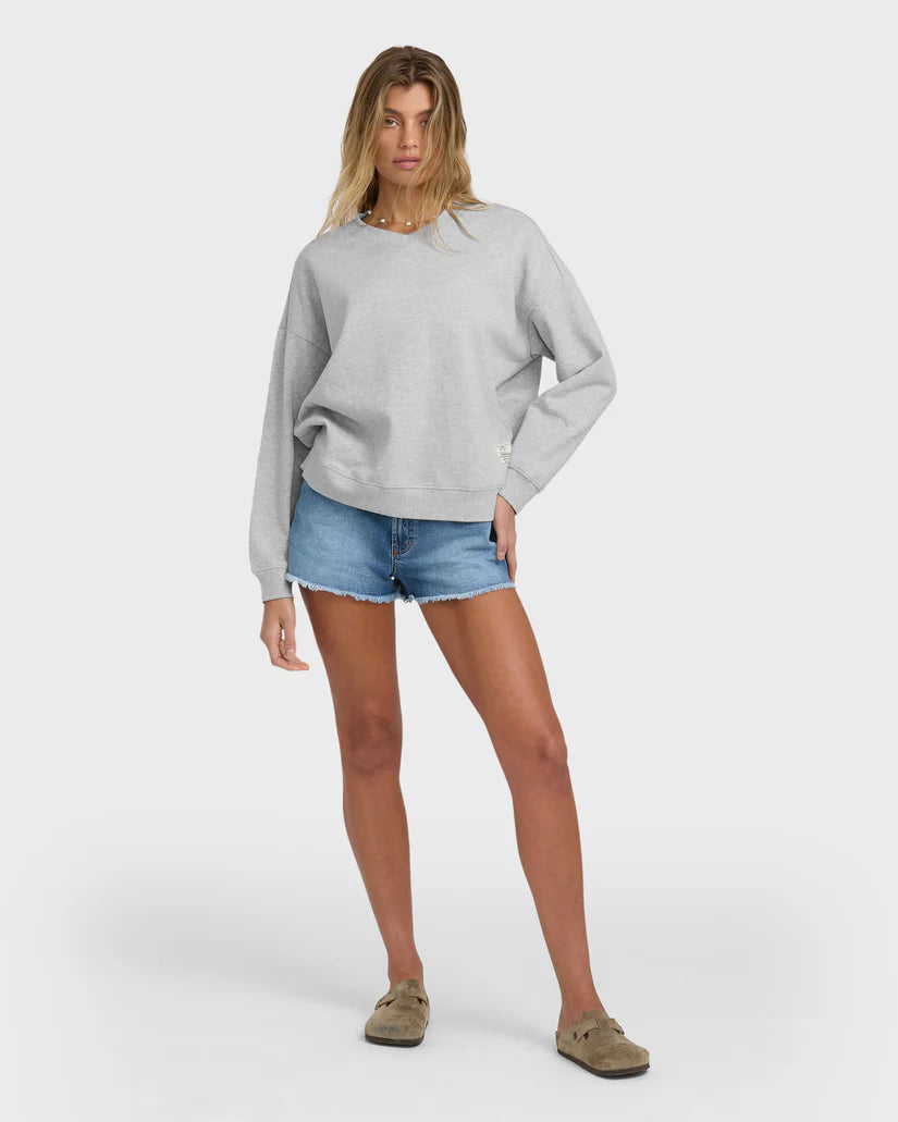 CAMBRIDGE VNECK SWEATSHIRT-GREY