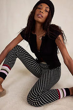 FALALA LEGGINGS-PEPPERMINT DOTS