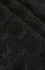RAMONA CROPPED SWEATER TANK-BLACK