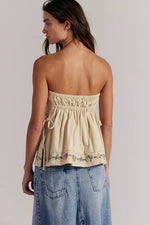 DOILY DAYS TUBE TOP-CREAM COMBO