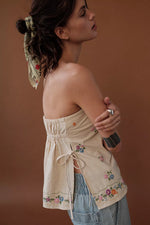 DOILY DAYS TUBE TOP-CREAM COMBO