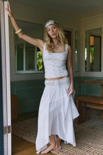 FULL BLOOM EYELET TANK - IVORY
