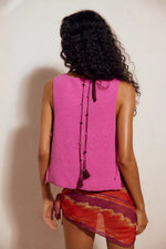 LIZZIE SWEATER TOP-ISLAND FLOWER