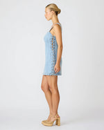GIANKA DRESS - HAZEY BLUE