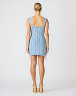 GIANKA DRESS - HAZEY BLUE