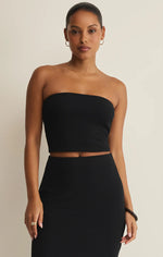 CAFFARI TUBE TOP - BLACK