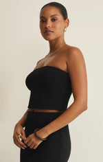 CAFFARI TUBE TOP - BLACK