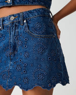 DELILAH SKORT-BLUE DEPTHS