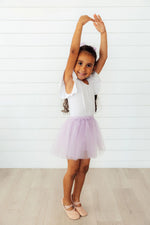 LAVENDER TUTU SHORTS