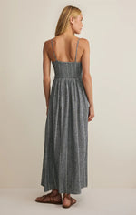 ROMY STRIPED LINEN MAXI DRESS-ECLIPSE