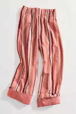 DAYS END STRIPED PANT-SOFT CORAL COMBO