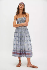 RAVENNA CONVERTIBLE PRINTED MAXI-BLUEBIRD COMBO