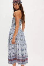 RAVENNA CONVERTIBLE PRINTED MAXI-BLUEBIRD COMBO