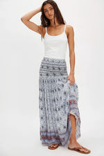 RAVENNA CONVERTIBLE PRINTED MAXI-BLUEBIRD COMBO