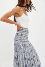 RAVENNA CONVERTIBLE PRINTED MAXI-BLUEBIRD COMBO