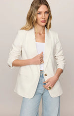 EVAN LINEN BLAZER-CLOUD
