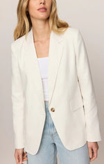 EVAN LINEN BLAZER-CLOUD