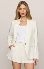 EVAN LINEN BLAZER-CLOUD