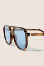 TOURIST POLARIZED SUNGLASSES-TORT BLUE POLARIZED