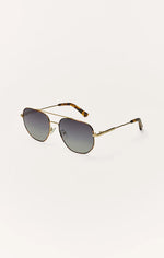 HIGHWAY POLARIZED SUNGLASSES-TORT GOLD GRADIENT POLARIZED