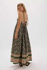 Sorrento Stroll Printed Maxi Dress-Blueberry Combo