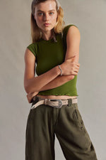 CANNON SUEDE BELT-BISCOTTI