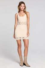 Knit Mini Dress - Natural