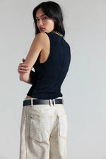 JAMIE HENLEY TANK - BLACK